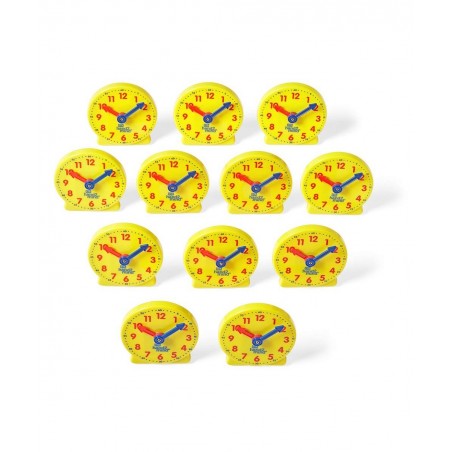 Mini Geared Clock Telling Time Teaching Clock Learn to Tell Time Clock Analog Learning Clock Clock for Kids Learning to Tell ...