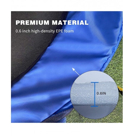 Trampoline Safety Pad Replacement Round Spring Protection Cover Fits 12FT 14FT 15FT Frames Water-Resistant Trampoline Accesso...