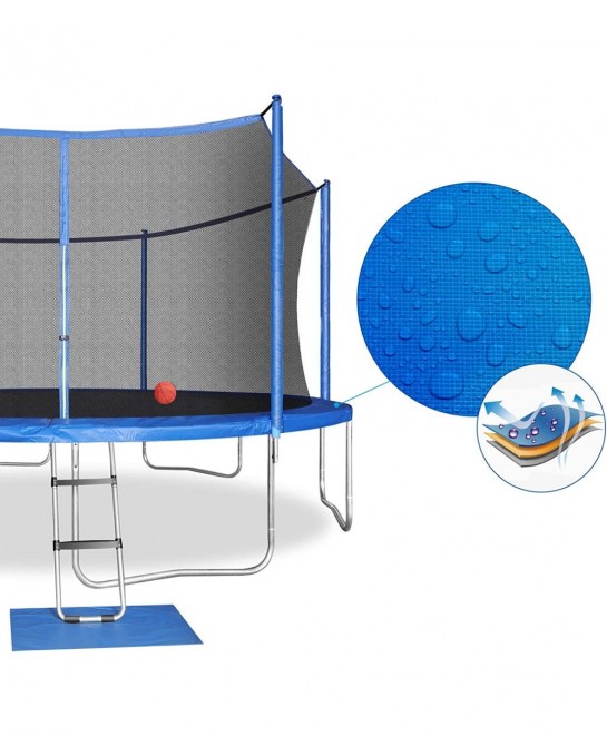 Trampoline Safety Pad Replacement Round Spring Protection Cover Fits 12FT 14FT 15FT Frames Water-Resistant Trampoline Accesso...