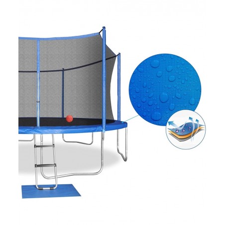 Trampoline Safety Pad Replacement Round Spring Protection Cover Fits 12FT 14FT 15FT Frames Water-Resistant Trampoline Accesso...