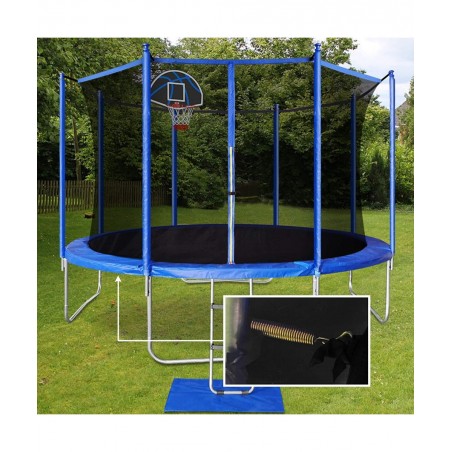Trampoline Safety Pad Replacement Round Spring Protection Cover Fits 12FT 14FT 15FT Frames Water-Resistant Trampoline Accesso...