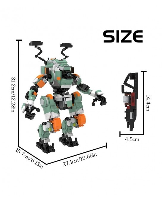 BT-7274 Vanguard-Class Titan Building Model Kit Anime Game Mecha Robot Action Figures Mechina Armor Building Block Toy Impres...
