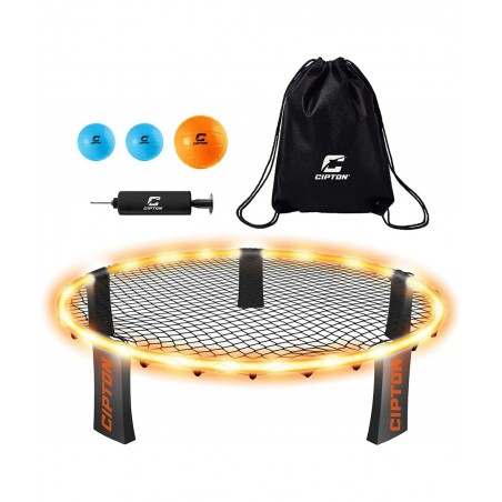 Smash Ball Set Spike The Ball on The Net Non Stop Action Games Foldable Frame Removable Legs Easy to Carry Includes Smash Bou...