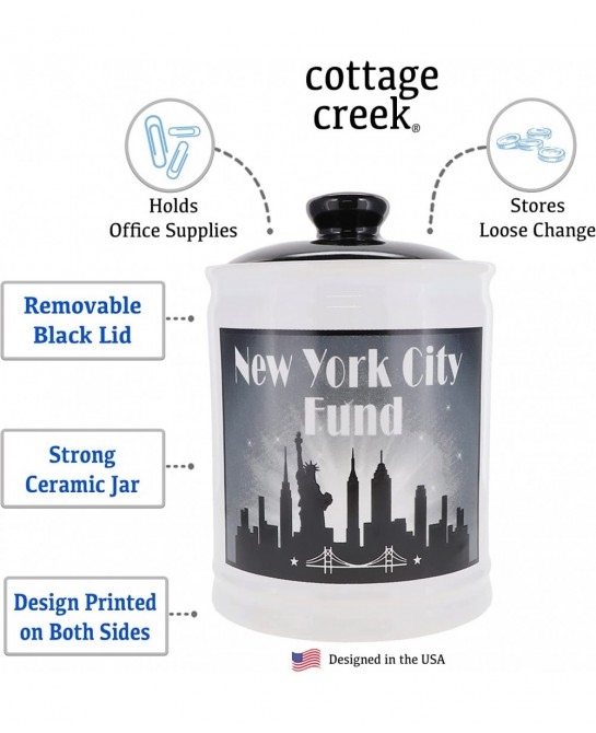 New York City Fund Piggy Bank New York Vacation Adventure Money Jar $50.10 Kids' Money Banks