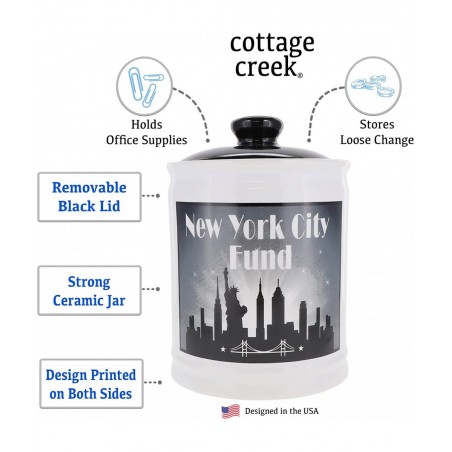 New York City Fund Piggy Bank New York Vacation Adventure Money Jar $50.10 Kids' Money Banks