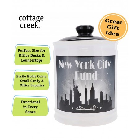 New York City Fund Piggy Bank New York Vacation Adventure Money Jar $50.10 Kids' Money Banks