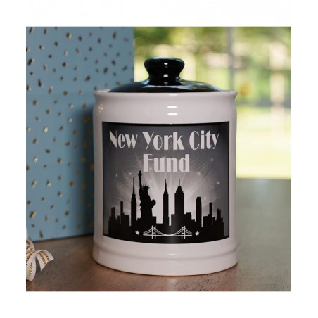 New York City Fund Piggy Bank New York Vacation Adventure Money Jar $50.10 Kids' Money Banks