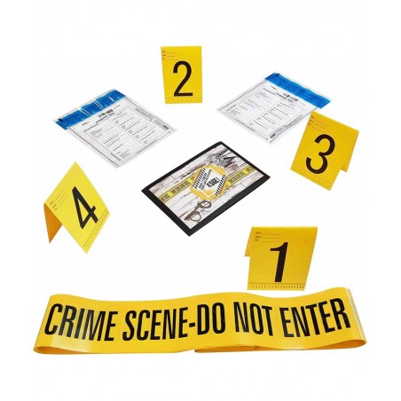 Crime Scene Tape Do Not Enter (20Feet) Evidence Bags (x2) Photo Evidence Frames(1 to 4) (10.5cm x 15cm Cards) $23.12 Gags & P...