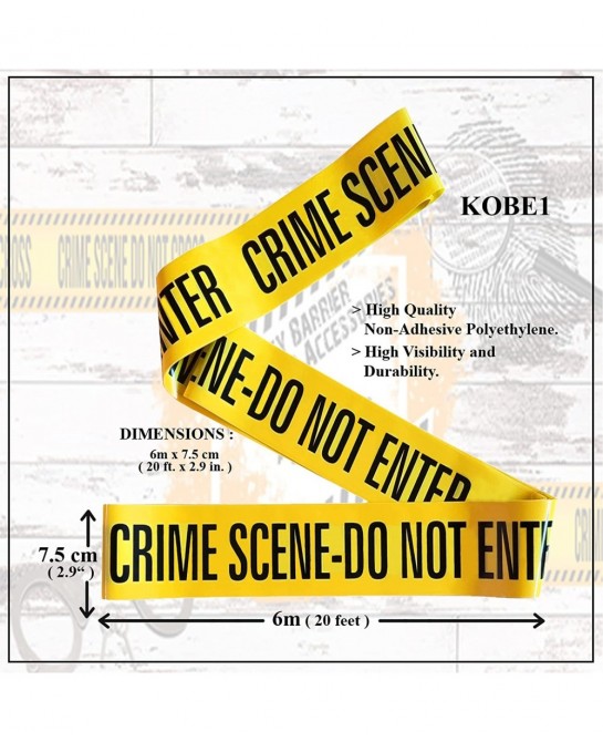 Crime Scene Tape Do Not Enter (20Feet) Evidence Bags (x2) Photo Evidence Frames(1 to 4) (10.5cm x 15cm Cards) $23.12 Gags & P...