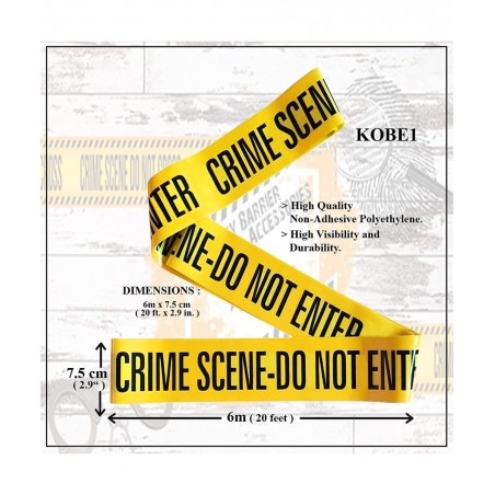 Crime Scene Tape Do Not Enter (20Feet) Evidence Bags (x2) Photo Evidence Frames(1 to 4) (10.5cm x 15cm Cards) $23.12 Gags & P...