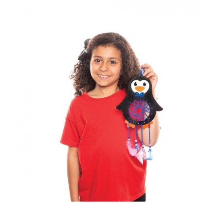 AT234 Penguin Dreamcatcher Kits - Pack Of 4 Christmas Arts And Crafts assorted $17.07 Kids' Drawing & Writing Boards