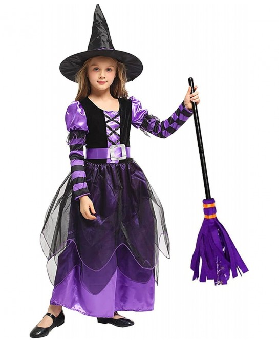 Royal Vampire Costume for Girls Dress Up Cosplay Costumes Halloween Gothic Victorian Vampiress Queen Role Playing $29.42 Kids...