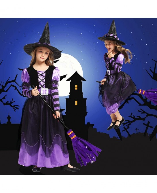 Royal Vampire Costume for Girls Dress Up Cosplay Costumes Halloween Gothic Victorian Vampiress Queen Role Playing $29.42 Kids...