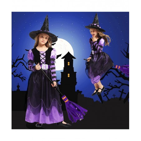 Royal Vampire Costume for Girls Dress Up Cosplay Costumes Halloween Gothic Victorian Vampiress Queen Role Playing $29.42 Kids...