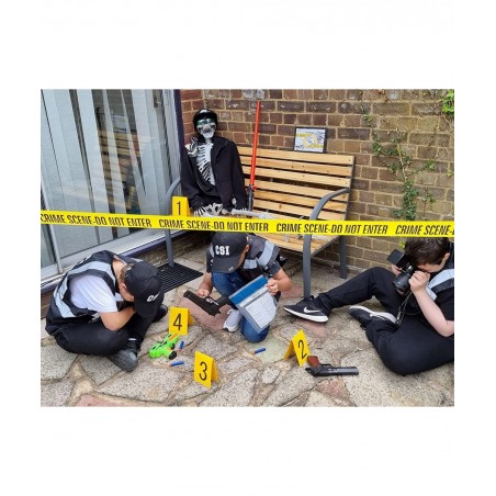 Crime Scene Tape Do Not Enter (20Feet) Evidence Bags (x2) Photo Evidence Frames(1 to 4) (10.5cm x 15cm Cards) $23.12 Gags & P...