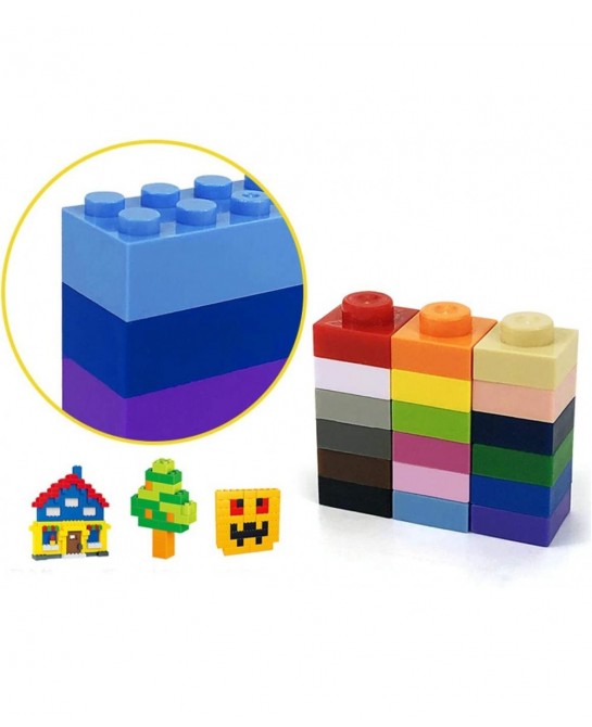 500 Pieces Classic Building Bricks Set Compatible with All Major Brands (1x1 Shape) $18.32 Toy Building Sets