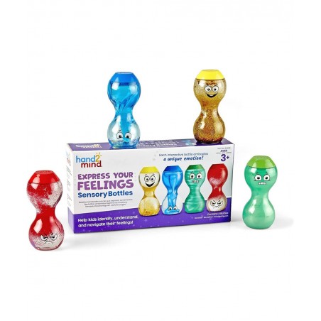 Express Your Feelings Sensory Bottles Calm Down Corner Essentials & Sensory Fidget Tubes Anxiety Relief Toy Occupational Ther...