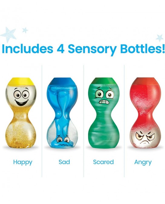 Express Your Feelings Sensory Bottles Calm Down Corner Essentials & Sensory Fidget Tubes Anxiety Relief Toy Occupational Ther...
