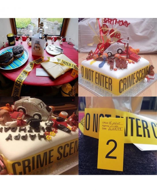 Crime Scene Tape Do Not Enter (20Feet) Evidence Bags (x2) Photo Evidence Frames(1 to 4) (10.5cm x 15cm Cards) $23.12 Gags & P...