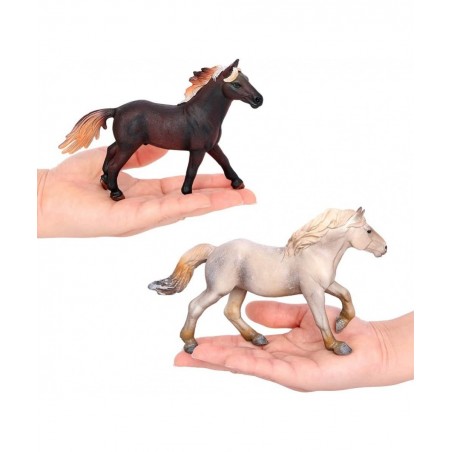 Horse Toys Figurines 8PCS Animal Farm Figures for Toddlers Kids Christmas Birthday Gift Plastic Preschool Pack $63.90 Play Fi...