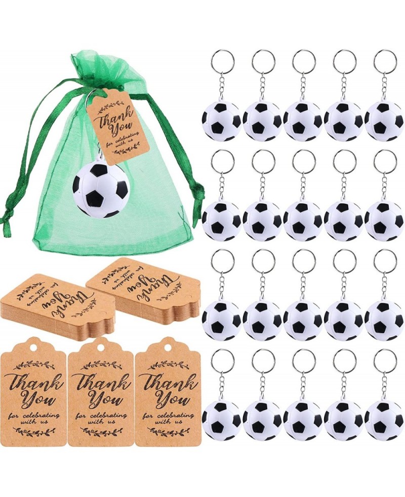 140 Pieces Soccer Party Favors Set Soccer Keychains Soccer Ball Stress Relieve Ball for Soccer Theme Birthday Party Supplies ...