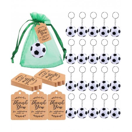 140 Pieces Soccer Party Favors Set Soccer Keychains Soccer Ball Stress Relieve Ball for Soccer Theme Birthday Party Supplies ...