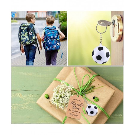 140 Pieces Soccer Party Favors Set Soccer Keychains Soccer Ball Stress Relieve Ball for Soccer Theme Birthday Party Supplies ...