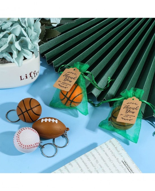 140 Pieces Soccer Party Favors Set Soccer Keychains Soccer Ball Stress Relieve Ball for Soccer Theme Birthday Party Supplies ...