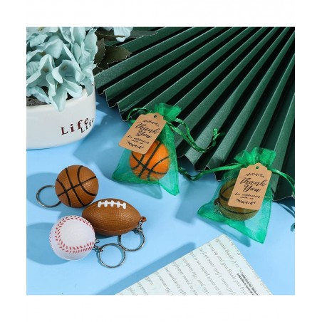 140 Pieces Soccer Party Favors Set Soccer Keychains Soccer Ball Stress Relieve Ball for Soccer Theme Birthday Party Supplies ...
