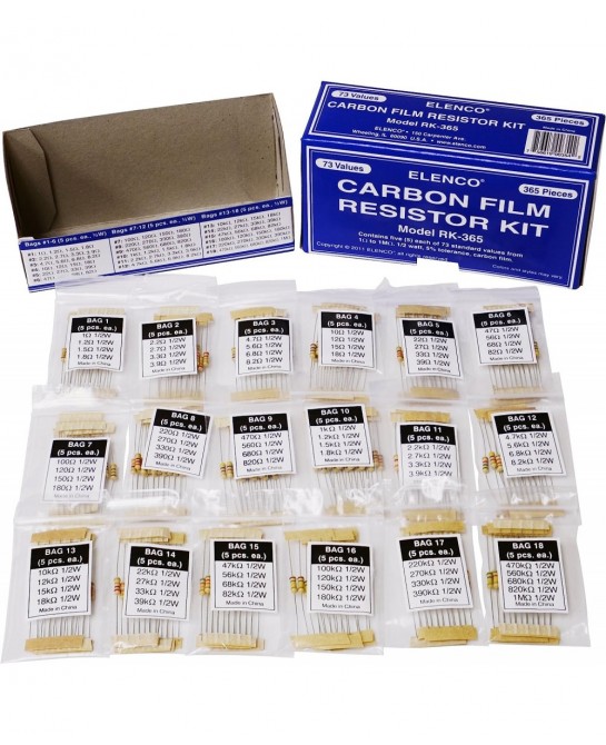 365 Piece Resistor Kit - RK-365 $34.37 Educational Science Kits