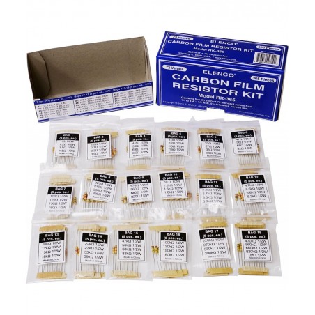 365 Piece Resistor Kit - RK-365 $34.37 Educational Science Kits
