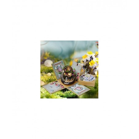 DIY Miniature Dollhouse Kit with Music Box 3D Puzzle Challenge for Adult Kids Xmas Gifts Fantasy Forest $48.84 Dollhouses
