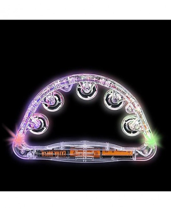 Flashing Tambourines Hand Held 9" Inch Tambourine Flashes in Assorted Colors Ring Metal Jingles Percussion Musical Educationa...
