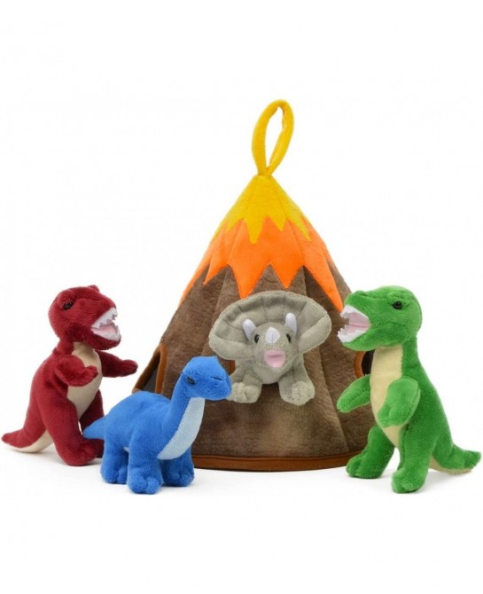 12" Plush Castle House - 5 Stuffed Animals in a Carrying Case (Volcano House 10") $69.81 Stuffed Animals & Teddy Bears