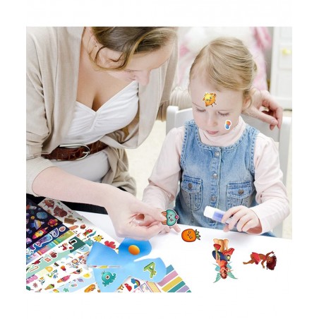 2000+ Amazing Stickers for Kids Various Themes Fun Craft Scrapbook Stickers Planners Gifts and Rewards DIY 48-Page Stickers f...