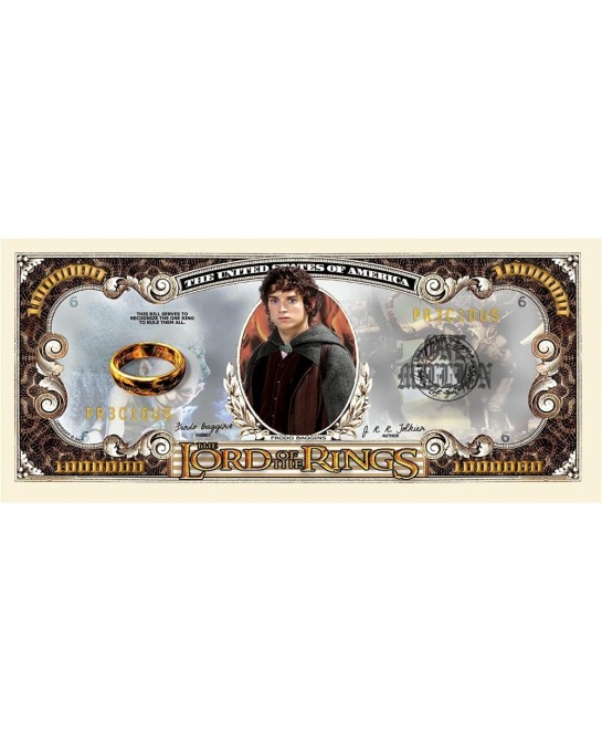Lord of The Rings Million Dollar Bills - Pack of 5 - Best Gift for Fans of This Classic Movie Series $15.12 Gags & Practical ...