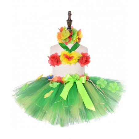 3pcs Hawaiian Hula Luau Tutu Set (2 Sizes: Girls Baby) Birthday Beach Party $39.14 Kids' Costumes