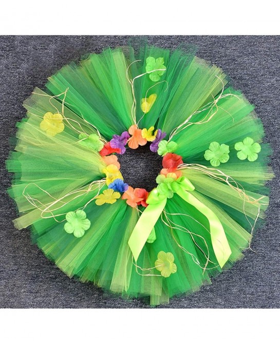 3pcs Hawaiian Hula Luau Tutu Set (2 Sizes: Girls Baby) Birthday Beach Party $39.14 Kids' Costumes