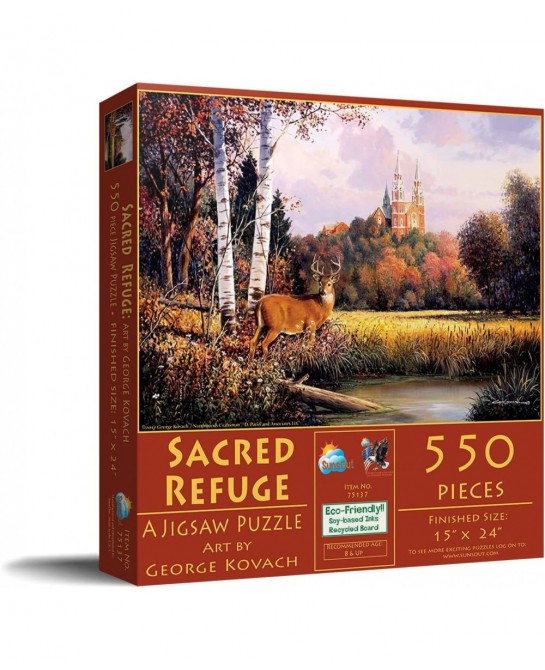 Sacred Refuge 550 pc Jigsaw Puzzle - - 75137 $23.66 Jigsaw Puzzles