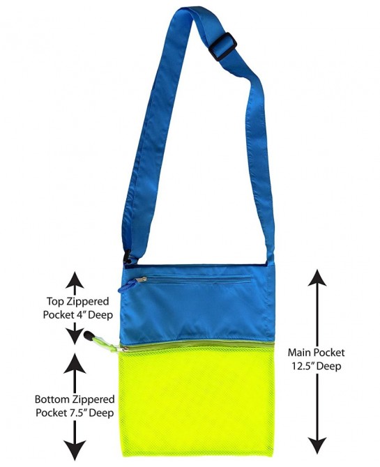 Shell Collecting Beach Bag (3 Pocket) $18.41 Sandboxes & Beach Toys