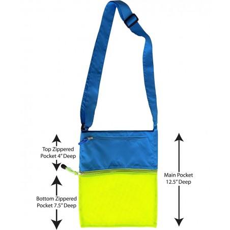 Shell Collecting Beach Bag (3 Pocket) $18.41 Sandboxes & Beach Toys