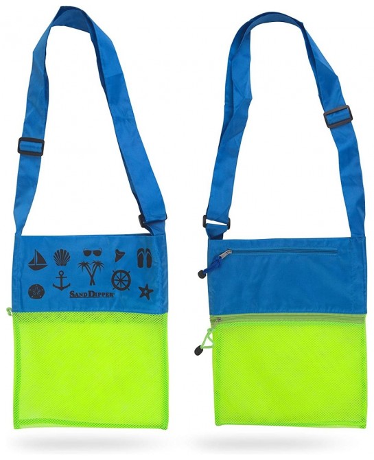 Shell Collecting Beach Bag (3 Pocket) $18.41 Sandboxes & Beach Toys