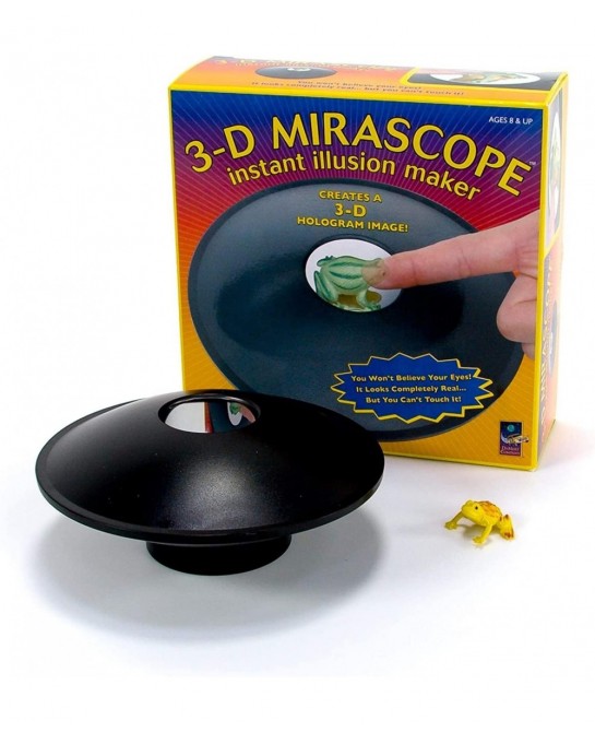 Toysmith: 3-D Mirascope 6" Instant Hologram Image Maker Includes a Plastic Frog to Display and Complete Instructions for Use ...
