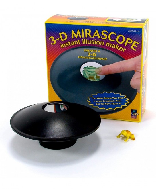 Toysmith: 3-D Mirascope 6" Instant Hologram Image Maker Includes a Plastic Frog to Display and Complete Instructions for Use ...