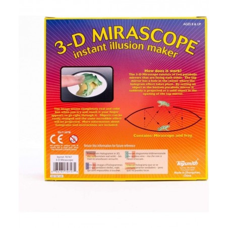 Toysmith: 3-D Mirascope 6" Instant Hologram Image Maker Includes a Plastic Frog to Display and Complete Instructions for Use ...