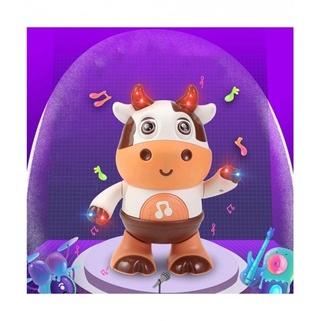 Baby Cow Musical Toys 2023 New Cute Dancing Walking Baby Cow Toy with Music LED Lights Baby Sensory Learning Development Musi...