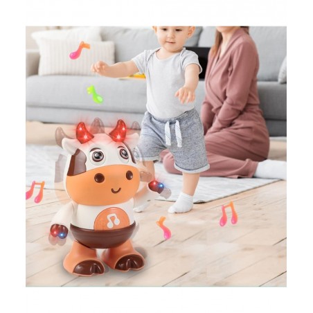 Baby Cow Musical Toys 2023 New Cute Dancing Walking Baby Cow Toy with Music LED Lights Baby Sensory Learning Development Musi...