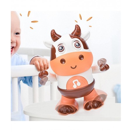 Baby Cow Musical Toys 2023 New Cute Dancing Walking Baby Cow Toy with Music LED Lights Baby Sensory Learning Development Musi...