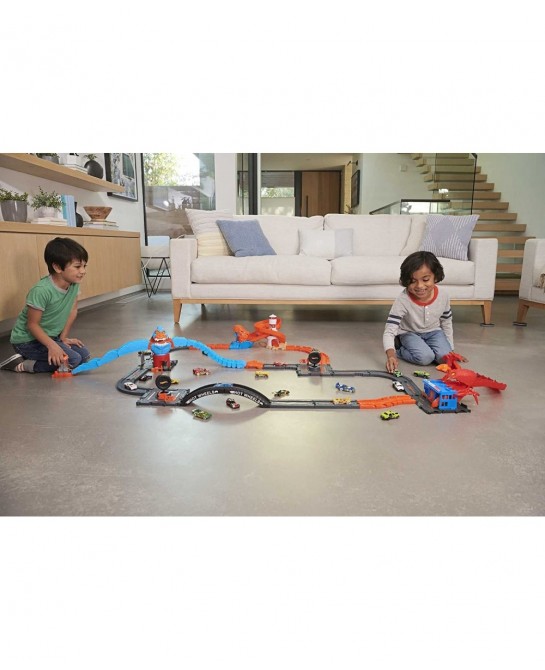 City Scorpion Flex Attack with 1 Toy Car Connects to Other Sets Bendable Tail Track Extends 2.5 Feet Gift for Kids 4 to 8 Yea...