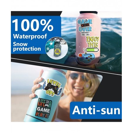 Gaming Stickers for Kids Water Bottles Video Gamer Stickers for Laptop Game Reward Vinyl Stickers Pack for Teachers $14.91 Ki...